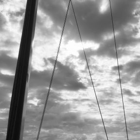 Lines and Sky BW